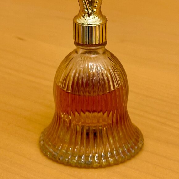 vintage Avon Fragrance Bell Brocade Cologne decanter with original cologne - Picture 1 of 4